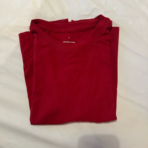 Everlane Classic Boxy Crop Tee in Res - Picture 1 of 2